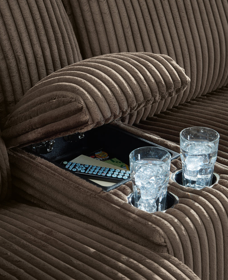Top Tier Sofa and Recliner in Chocolate - DMV Furniture_Preset