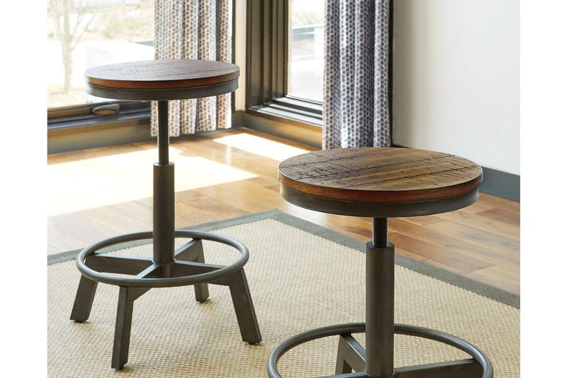 Torjin Brown/Gray Counter Height Stool (Set of 2) - DMV FurnitureBarstool