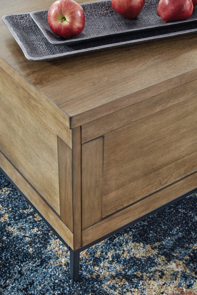 Torlanta Coffee Table with 1 End Table in Brown - PKG019341