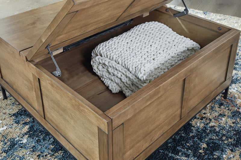 Torlanta Coffee Table with 2 End Tables in Brown - PKG019342