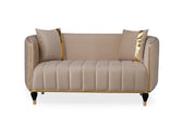 Toronto 3-pieces (Sofa & Loveseat & Chair) Livingroom Set Cream in Cream - 101-TOR-S0231-321