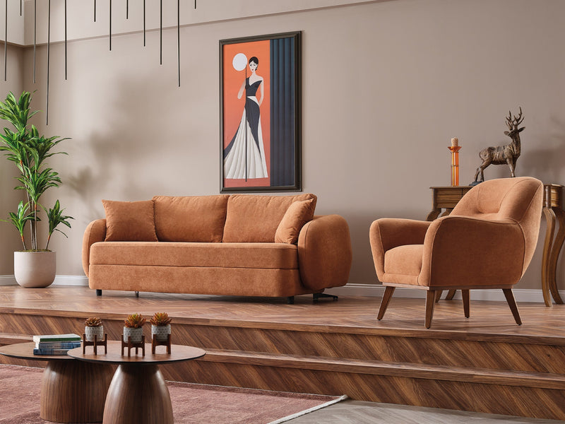 Toscana Chair Orange in Orange - 101-TOS-P907-B