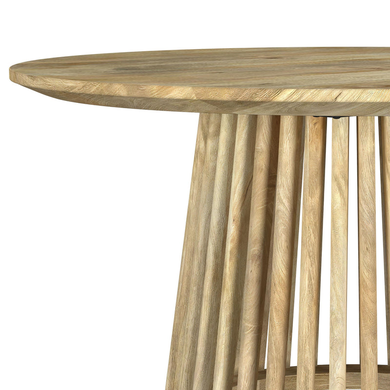 Touhy Round Solid Wood Cocktail Coffee Table Natural Mango - 710608