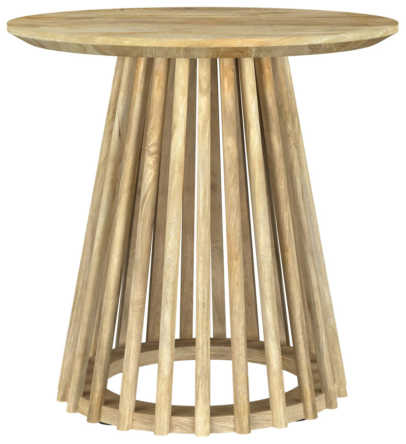 Touhy Round Solid Wood End Side Table Natural Mango - 710607