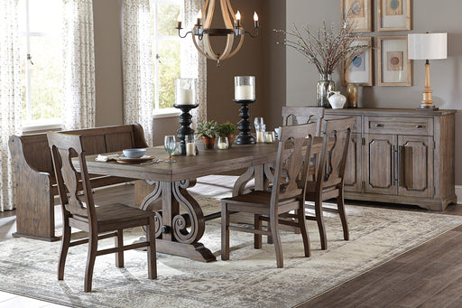 Toulon Dark Oak Extendable Dining Set - DMV FurnitureDining Room Set