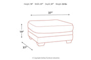 Tracling Slate Oversized Ottoman - DMV FurnitureOttoman