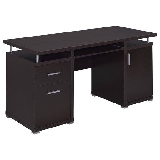 Tracy 55-inch 2-drawer Office Computer Desk Cappuccino - 800107