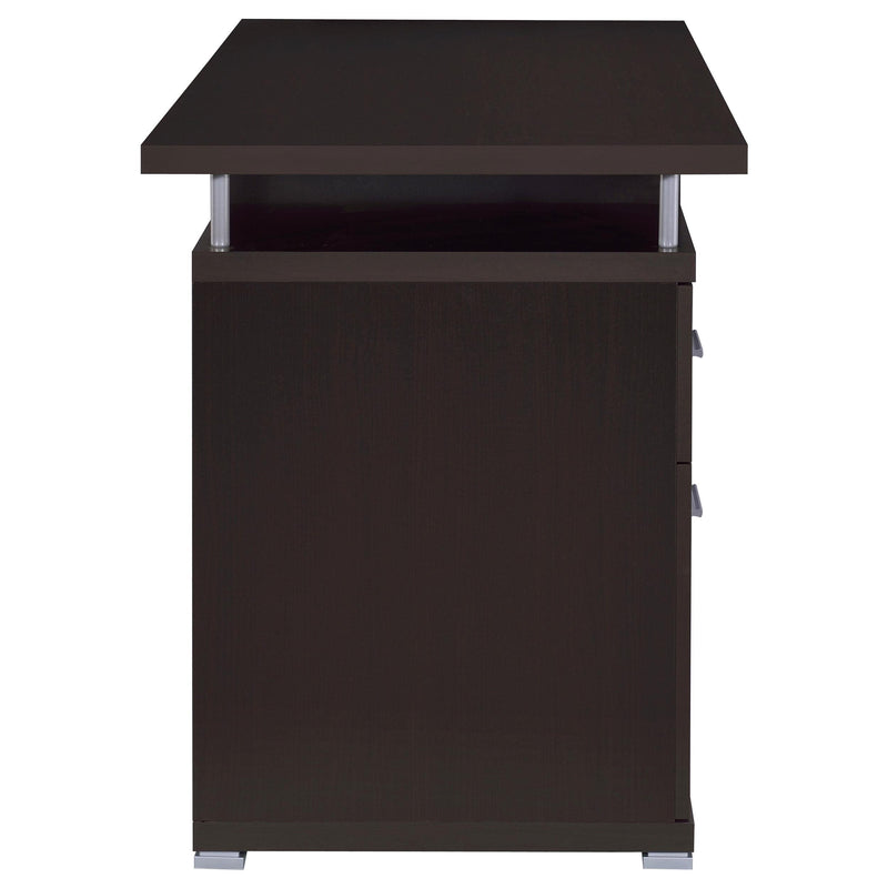 Tracy 55-inch 2-drawer Office Computer Desk Cappuccino - 800107