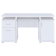 Tracy 55-inch 2-drawer Office Computer Desk White - 800108
