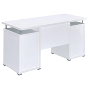 Tracy 55-inch 2-drawer Office Computer Desk White - 800108