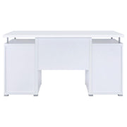 Tracy 55-inch 2-drawer Office Computer Desk White - 800108