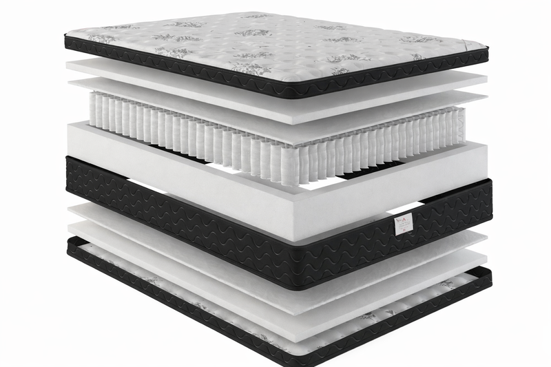 Tracy Double Side Twin Mattress - With Boxspring / Teddy Bear Top - 47612571680985