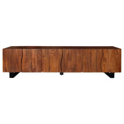 Trask 86-inch Wood TV Stand Media Console Mango Brown - 701790