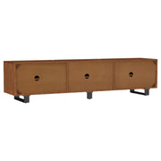 Trask 86-inch Wood TV Stand Media Console Mango Brown - 701790