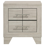 Trenton 2-drawer Nightstand Bedside Table Rustic Cream - 225062