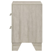 Trenton 2-drawer Nightstand Bedside Table Rustic Cream - 225062