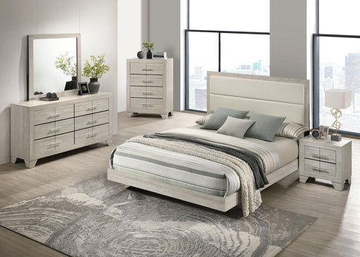 Trenton 5-piece Queen Bedroom Set Rustic Cream - 225061Q-S5