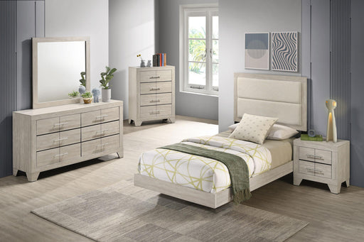 Trenton 5-piece Twin Bedroom Set Rustic Cream - 225061T-S5