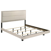 Trenton 54-inch Wood Eastern King Panel Bed Rustic Cream - 225061KE