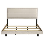 Trenton 54-inch Wood Eastern King Panel Bed Rustic Cream - 225061KE