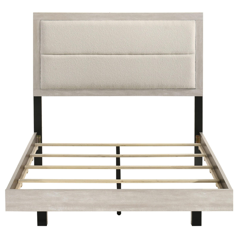 Trenton 54-inch Wood Full Panel Bed Rustic Cream - 225061F
