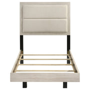 Trenton 54-inch Wood Twin Panel Bed Rustic Cream - 225061T
