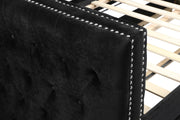 Trina Black Velvet Twin Daybed - DMV FurnitureDaybed