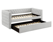Trina Dove Gray Twin Daybed with Trundle - DMV FurnitureDaybed