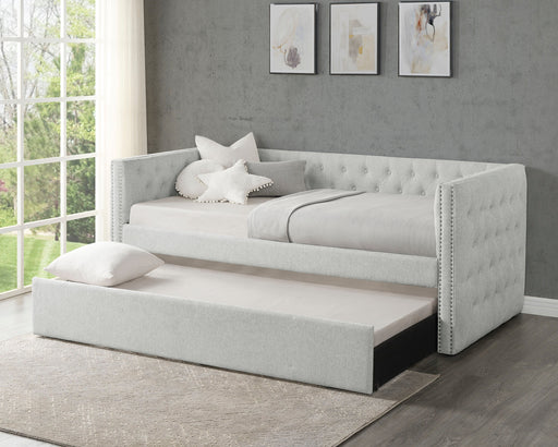 Trina Dove Gray Twin Daybed with Trundle - DMV FurnitureDaybed