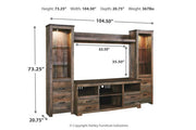 Trinell Brown 4 - Piece Entertainment Center - DMV FurnitureEntertainment Center