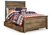 Trinell Brown Full Panel Bed with 1 Large Storage Drawer - DMV FurnitureFull Bed