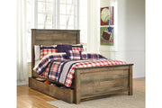 Trinell Brown Full Panel Bed with 1 Large Storage Drawer - DMV FurnitureFull Bed