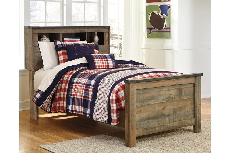 Trinell Brown Twin Bookcase Bed - DMV FurnitureTwin Bed