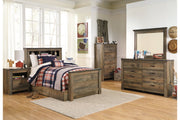 Trinell Brown Twin Bookcase Bed with 1 Large Storage Drawer - DMV FurnitureTwin Bed