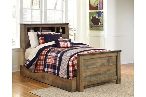 Trinell Brown Twin Bookcase Bed with 1 Large Storage Drawer - DMV FurnitureTwin Bed