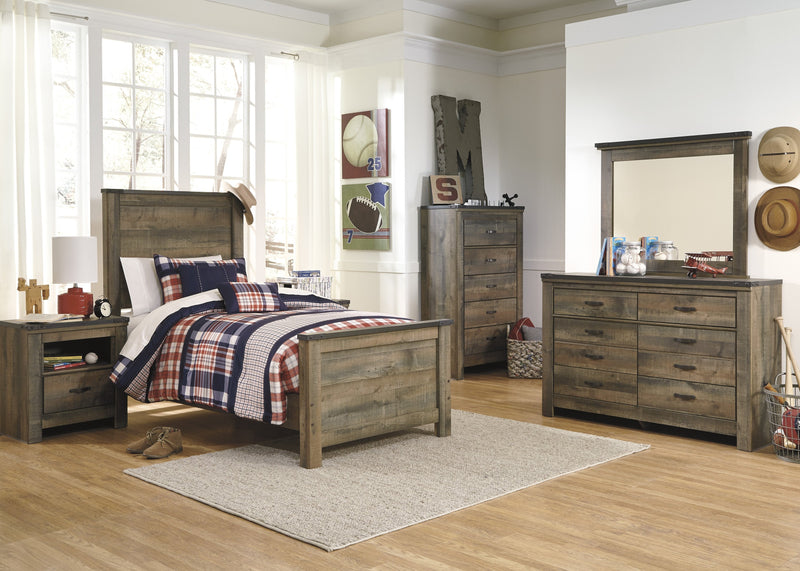 Trinell Brown Twin Panel Bed - DMV FurnitureTwin Bed