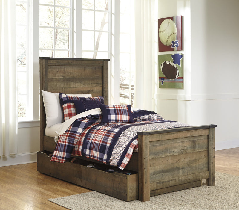 Trinell Brown Twin Panel Bed - DMV FurnitureTwin Bed