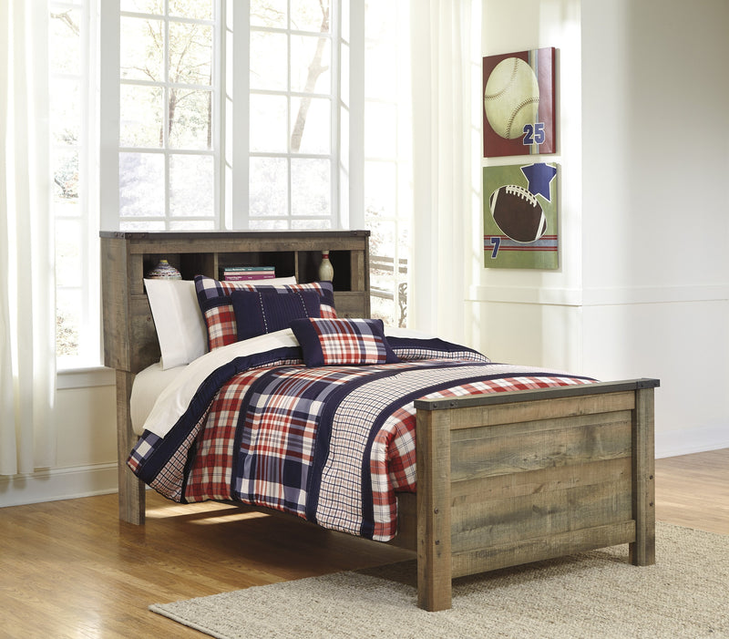 Trinell Brown Twin Panel Bookcase Bed - DMV FurnitureTwin Bed
