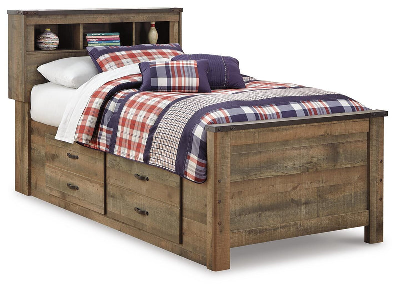 Trinell Brown Twin Storage Bed, Chest and Nightstand - B446B92