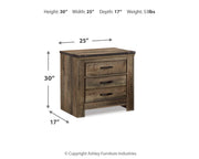 Trinell King/California King Panel Headboard with Dresser, Chest and Nightsand in Brown - PKG005083