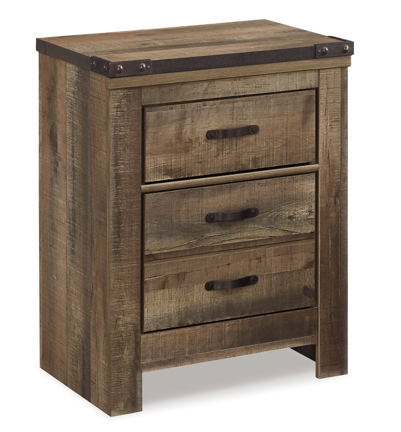 Trinell King Panel Bed with Dresser and 2 Nightstands in Brown from Ashley - DMV Furniture