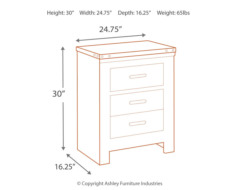 Trinell King Panel Bed with Dresser and 2 Nightstands in Brown from Ashley - DMV Furniture