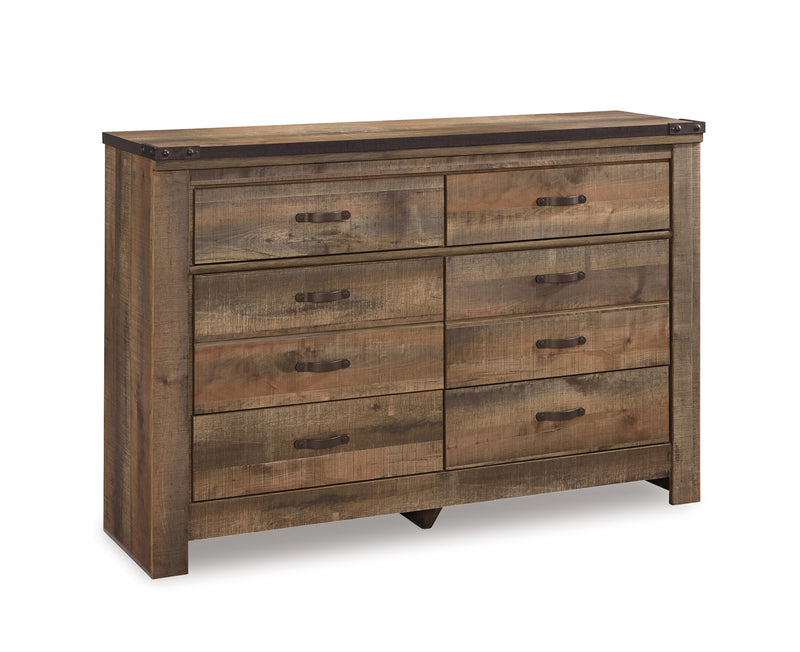 Trinell King Panel Bed with Dresser in Brown from Ashley - DMV Furniture