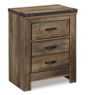 Trinell Queen Poster Bed with Dresser, Chest and 2 Nightstands in Brown - PKG005106