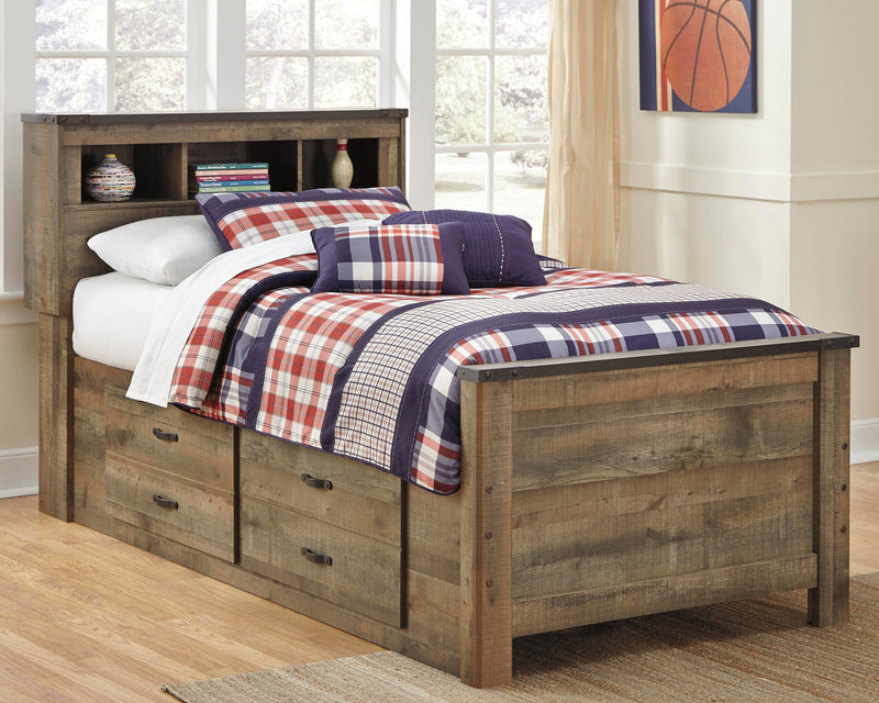 Trinell Twin Bookcase Bed, Dresser and 2 Nightstands - B446B101