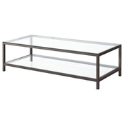 Trini 2-piece Coffee and End Table Set Black Nickel - 720228-S2