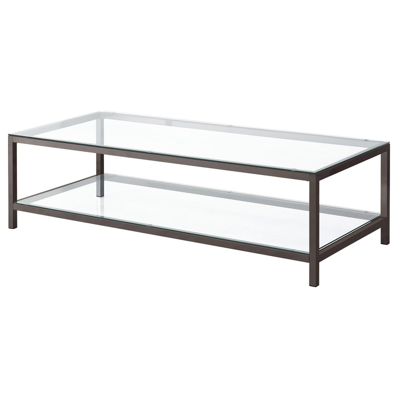 Trini 2-piece Coffee and End Table Set Black Nickel - 720228-S2