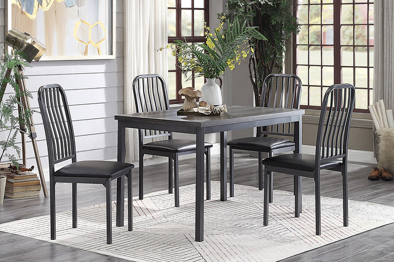 Tripp Gray Metal Dining Set - DMV FurnitureDining Room Set