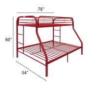 Tritan Twin/Full Bunk Bed - 02053RD