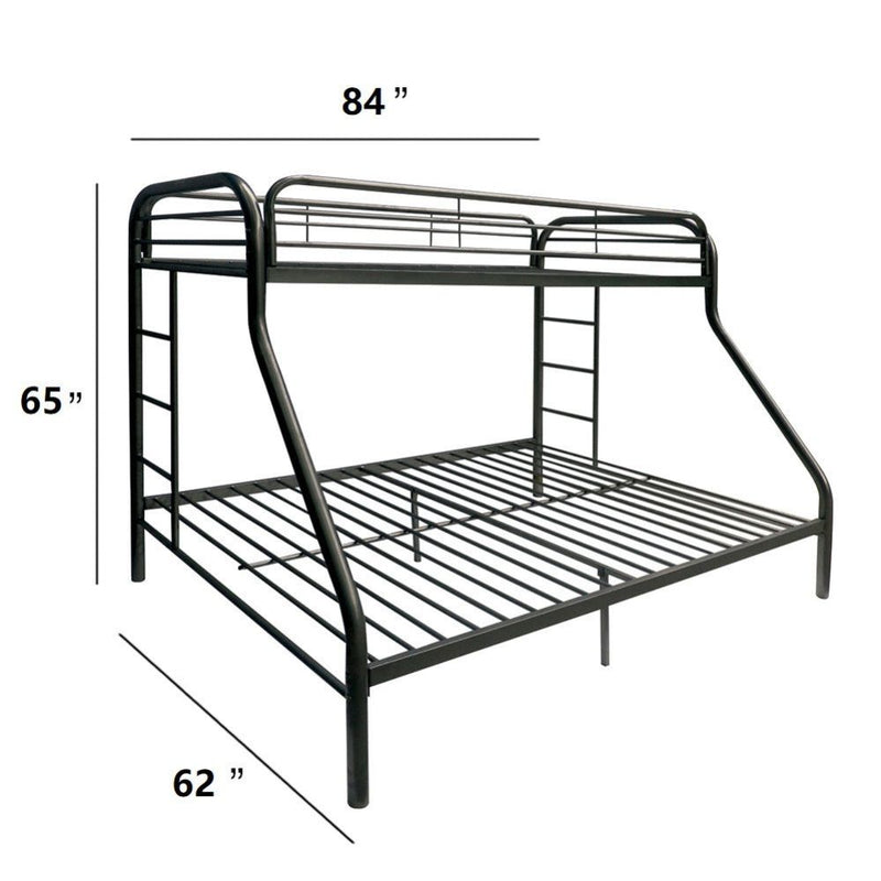 Tritan Twin XL/Queen Bunk Bed - 02052BK